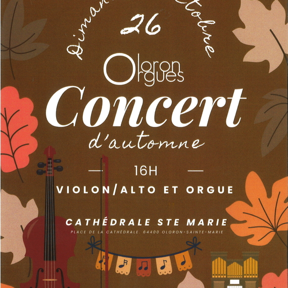 Concert d'automne par Oloron Orgues - OLORON-SAINTE-MARIE