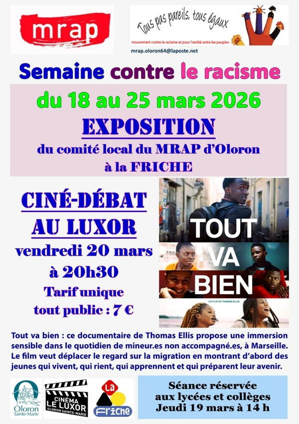 Semaine contre le racisme - Exposition - OLORON-SAINTE-MARIE