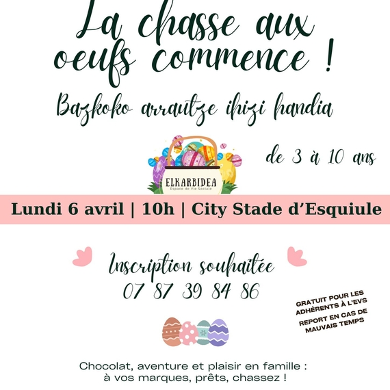 Chasse aux oeufs - ESQUIULE