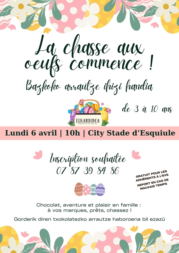 Chasse aux oeufs - ESQUIULE