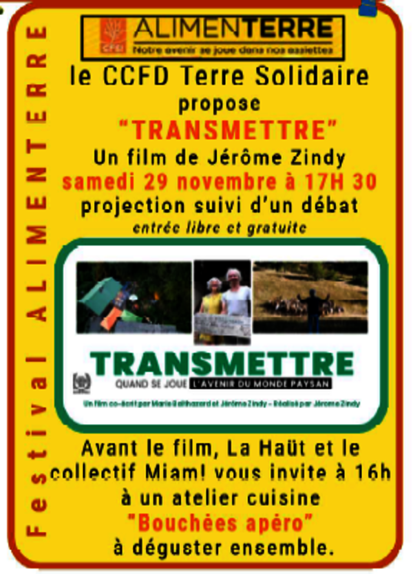 Projection-débat "TRANSMETTRE" - OLORON-SAINTE-MARIE