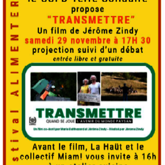 Projection-débat "TRANSMETTRE" - OLORON-SAINTE-MARIE