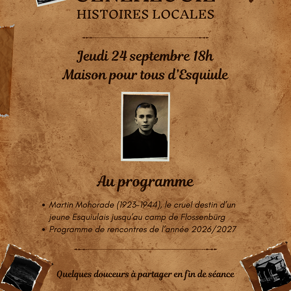 Atelier généalogie - Histoires locales - ESQUIULE