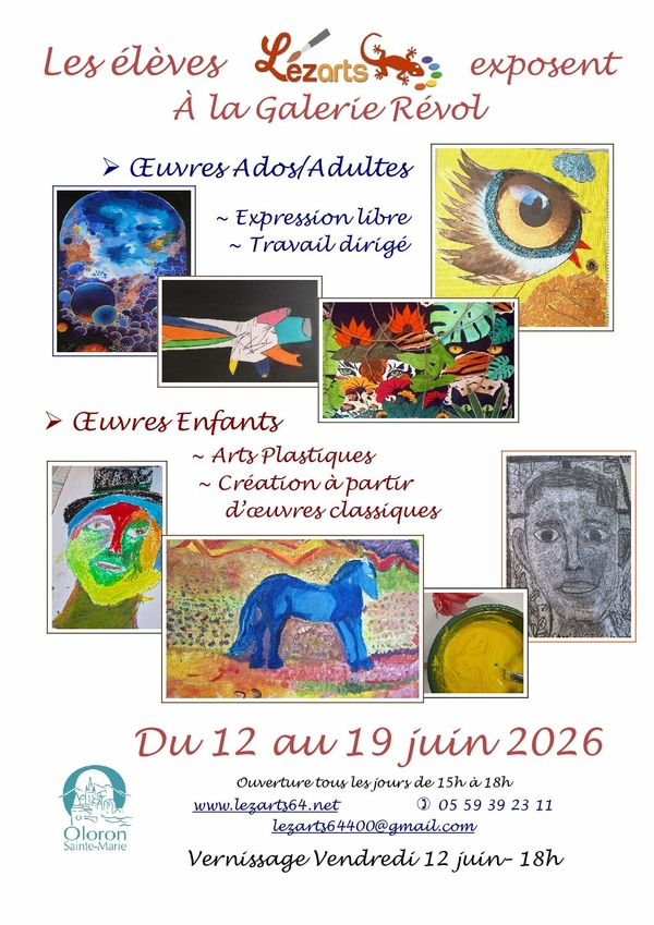 Exposotion des élèves lezarts - OLORON-SAINTE-MARIE