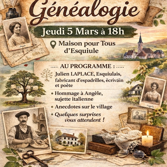 Atelier généalogie - ESQUIULE