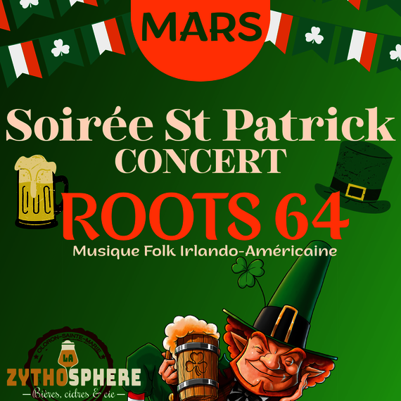 Soirée St Patrick - concert des Roots 64 - OLORON-SAINTE-MARIE