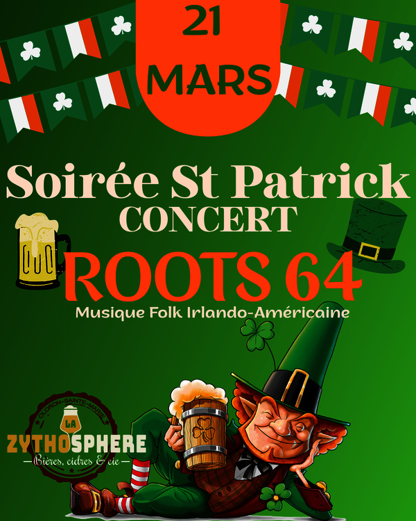 Soirée St Patrick - concert des Roots 64 - OLORON-SAINTE-MARIE