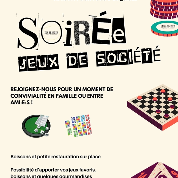 Soirée jeux de société - ESQUIULE