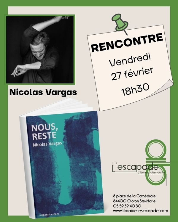 Rencontre avec Nicolas Vargas - OLORON-SAINTE-MARIE