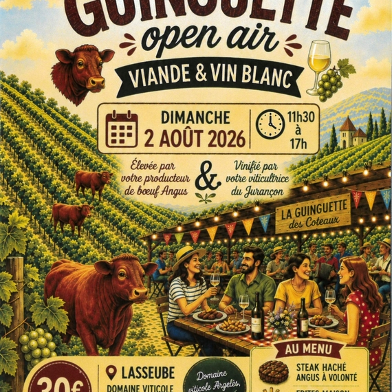 Journée guinguette "Open aire" viande & vin blanc - LASSEUBE