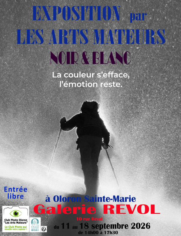 Exposition Noir & Blanc, la couleur s'efface, l'émotion reste - OLORON-SAINTE-MARIE