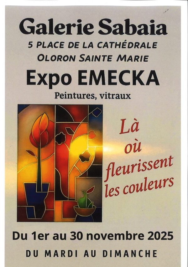 Exposition "Là où fleurissent les couleurs" - OLORON-SAINTE-MARIE