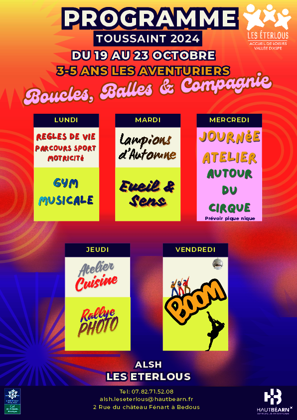 Programme Les Eterlous 3-5 ans
