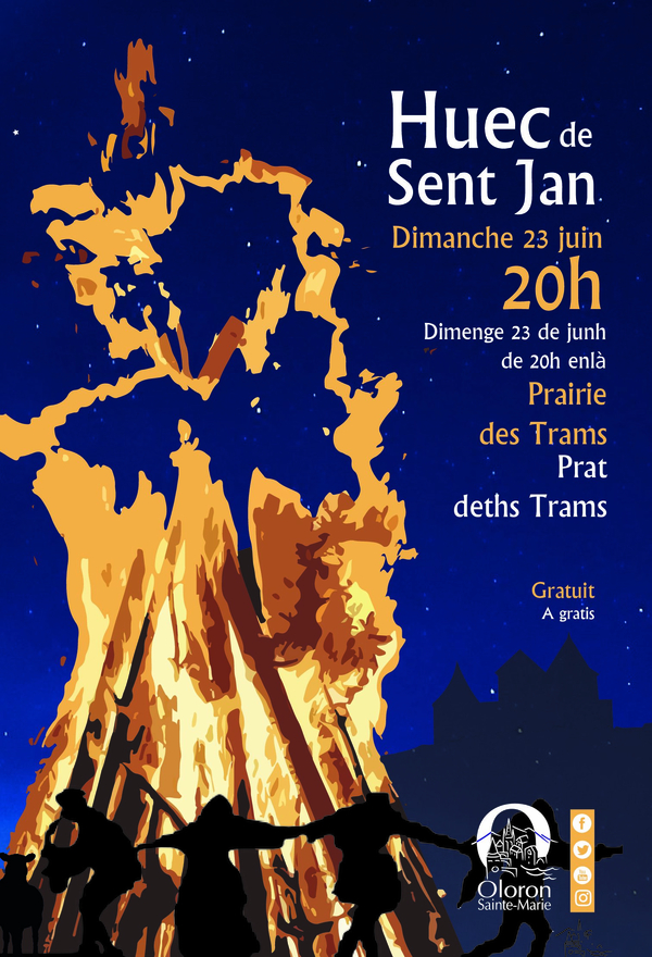 Feu de la Saint Jean - Huec de Sent Jan - OLORON-SAINTE-MARIE