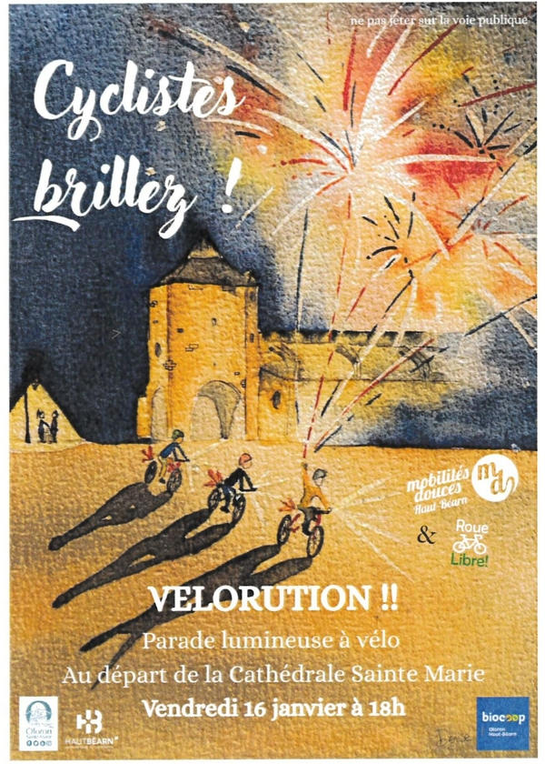 Vélorution : parade lumineuse à vélo - OLORON-SAINTE-MARIE