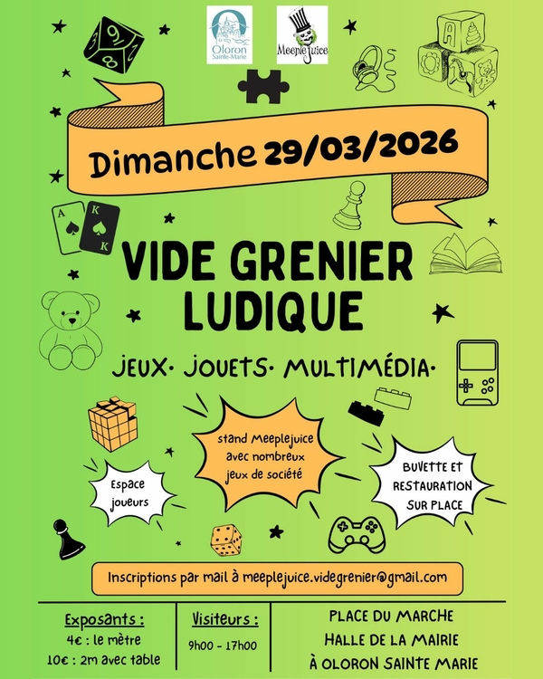 Vide grenier ludique - OLORON-SAINTE-MARIE