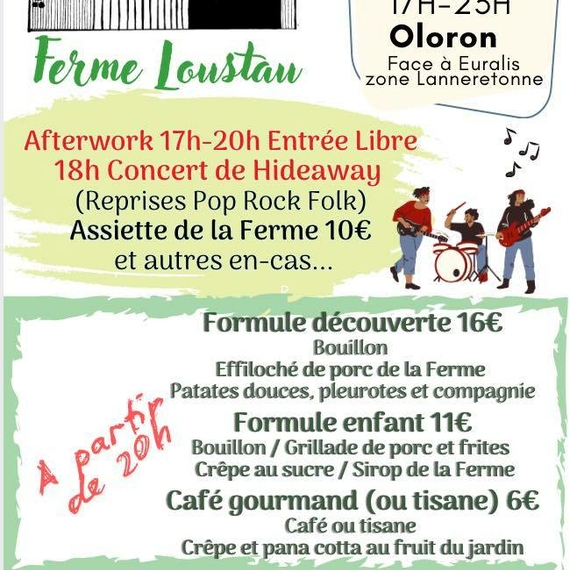 Soirée guinguette à la ferme Loustau - OLORON-SAINTE-MARIE