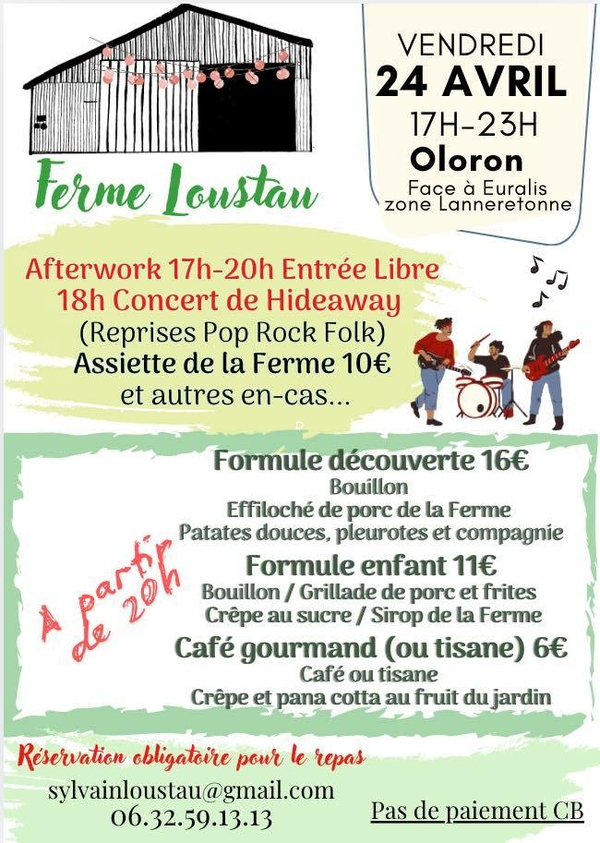 Soirée guinguette à la ferme Loustau - OLORON-SAINTE-MARIE