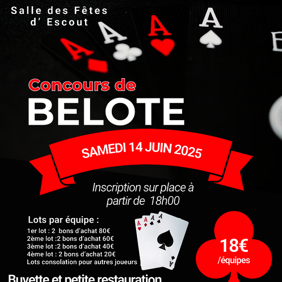 Concours de belote - ESCOUT