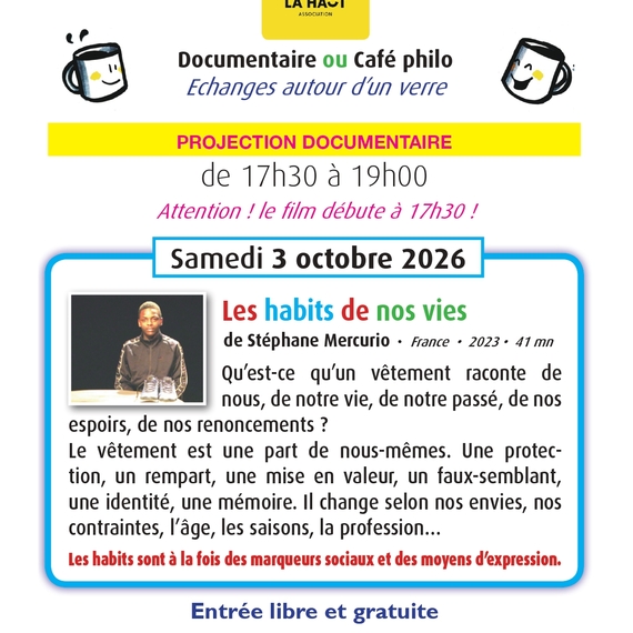 Projection documentaire : Les habits de nos vies - OLORON-SAINTE-MARIE