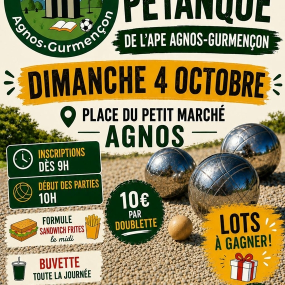 Concours de pétanque - AGNOS