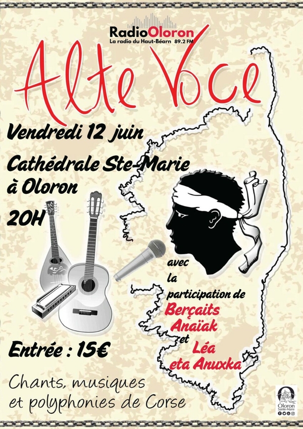 Alte voce: chant musique et polyphonies de Corse - OLORON-SAINTE-MARIE