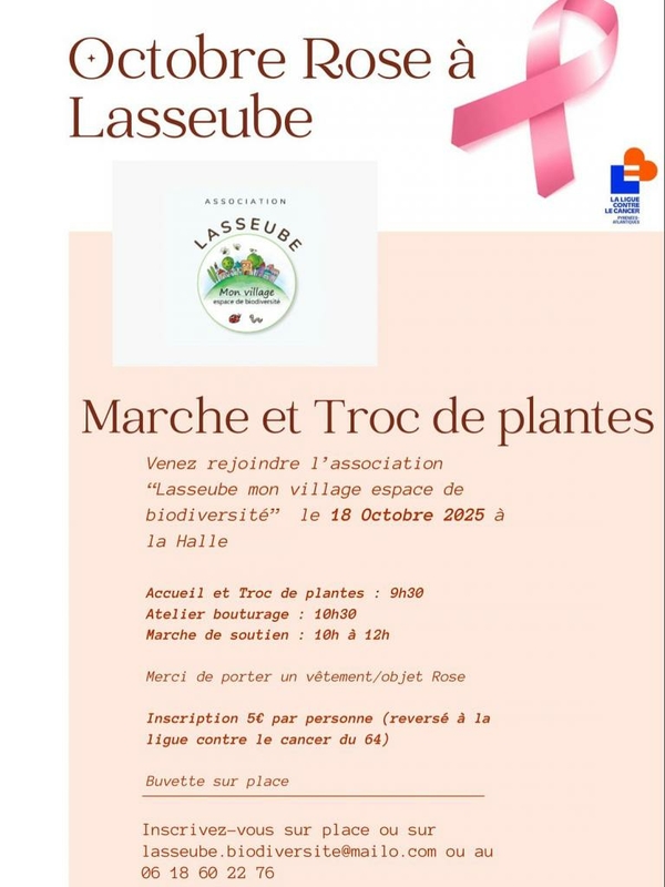Marche solidaire et troc de plantes - LASSEUBE